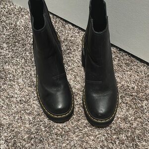 Dr. Martens Black Ankle Boots with Chunky Sole